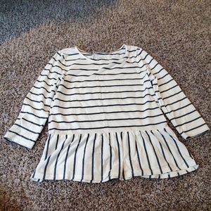 Striped peplum